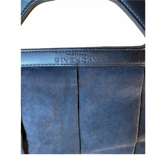 Givenchy Parfums Faux Leather faux Suede Perfume promotional Tote Bag Black - Picture 2 of 9